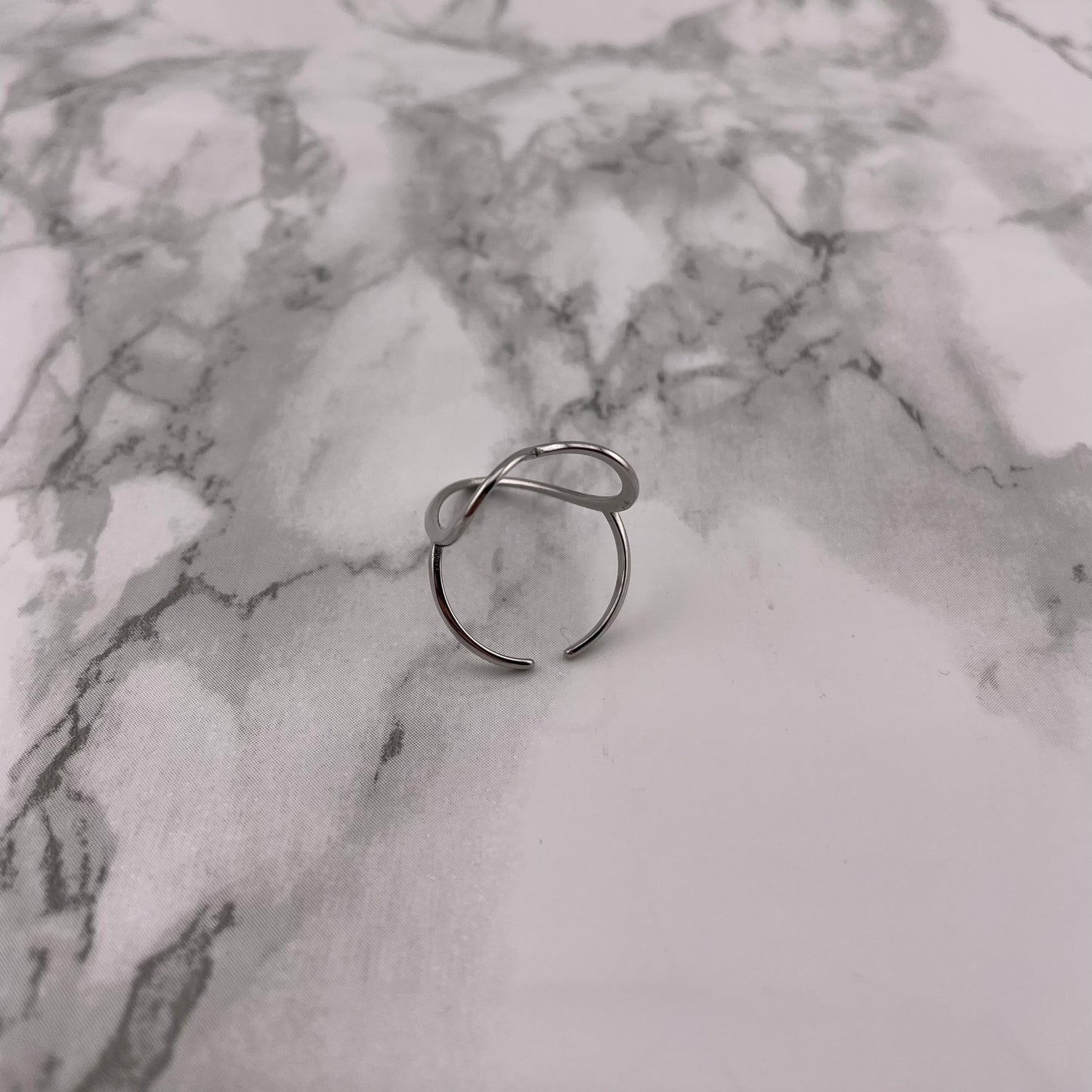 Zilveren hart ring