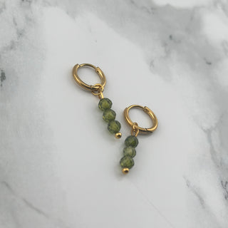 Klein groen beads Hoops