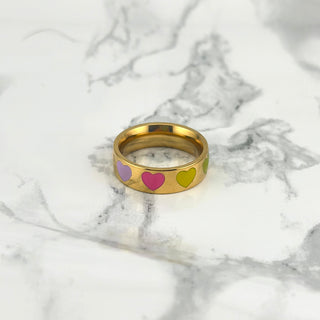 Kleur hart Ring