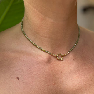 Groene kralenketting