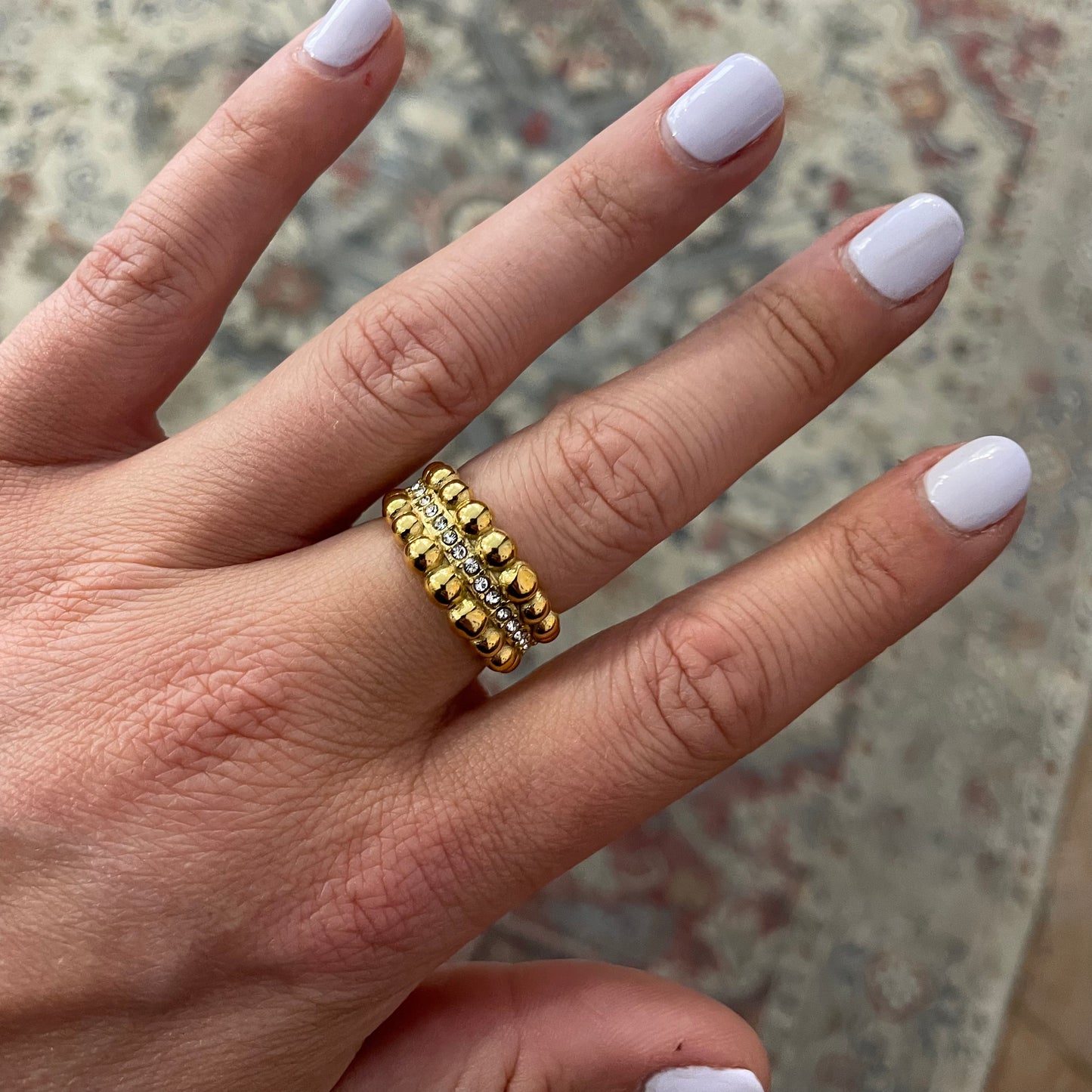 Grote Goldie Sparkle Ring